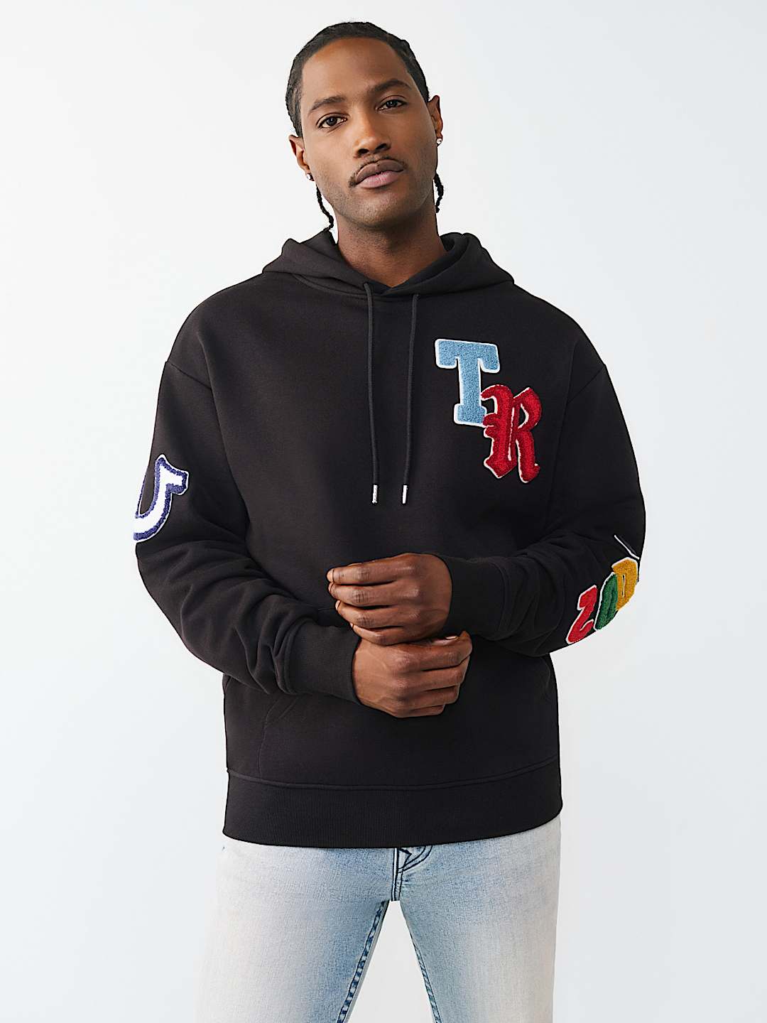 MULTI-LETTER LOGO PATCH HOODIE, image 3