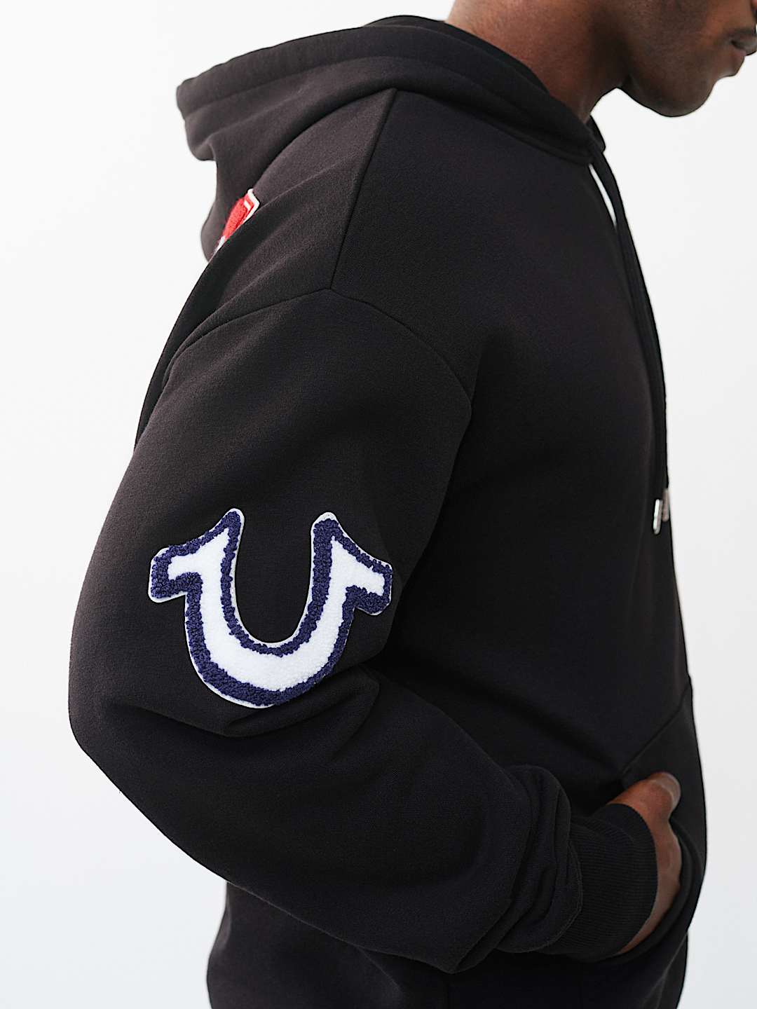 MULTI-LETTER LOGO PATCH HOODIE, image 5