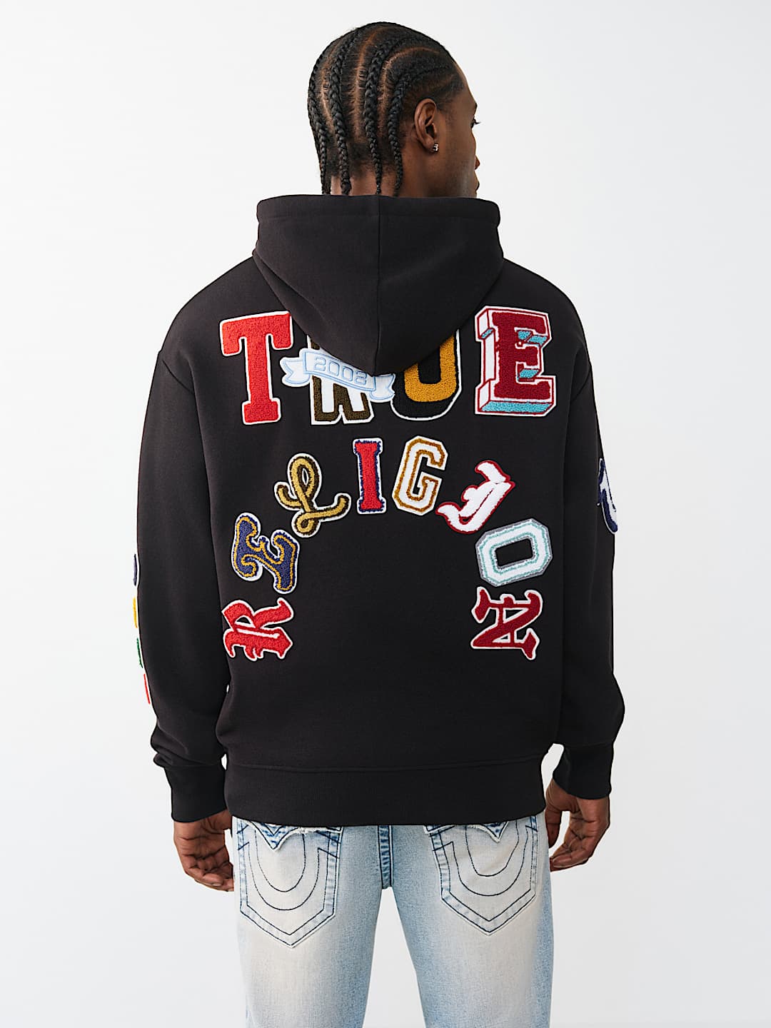 MULTI-LETTER LOGO PATCH HOODIE, image 1