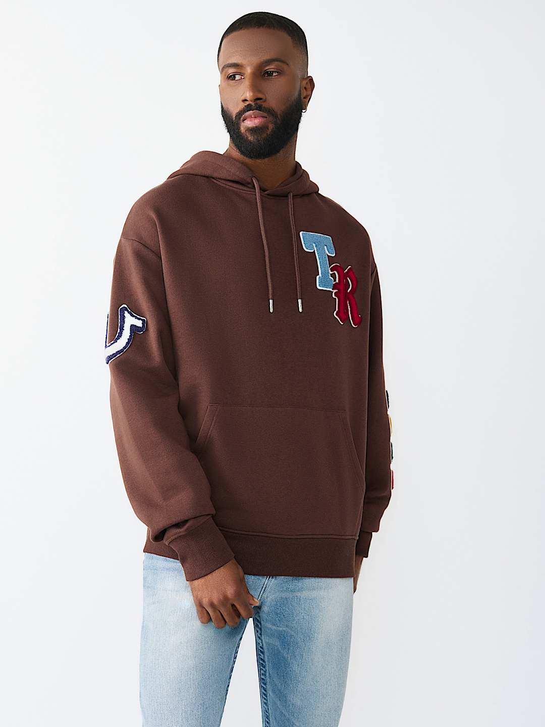 MULTI-LETTER LOGO PATCH HOODIE, image 3