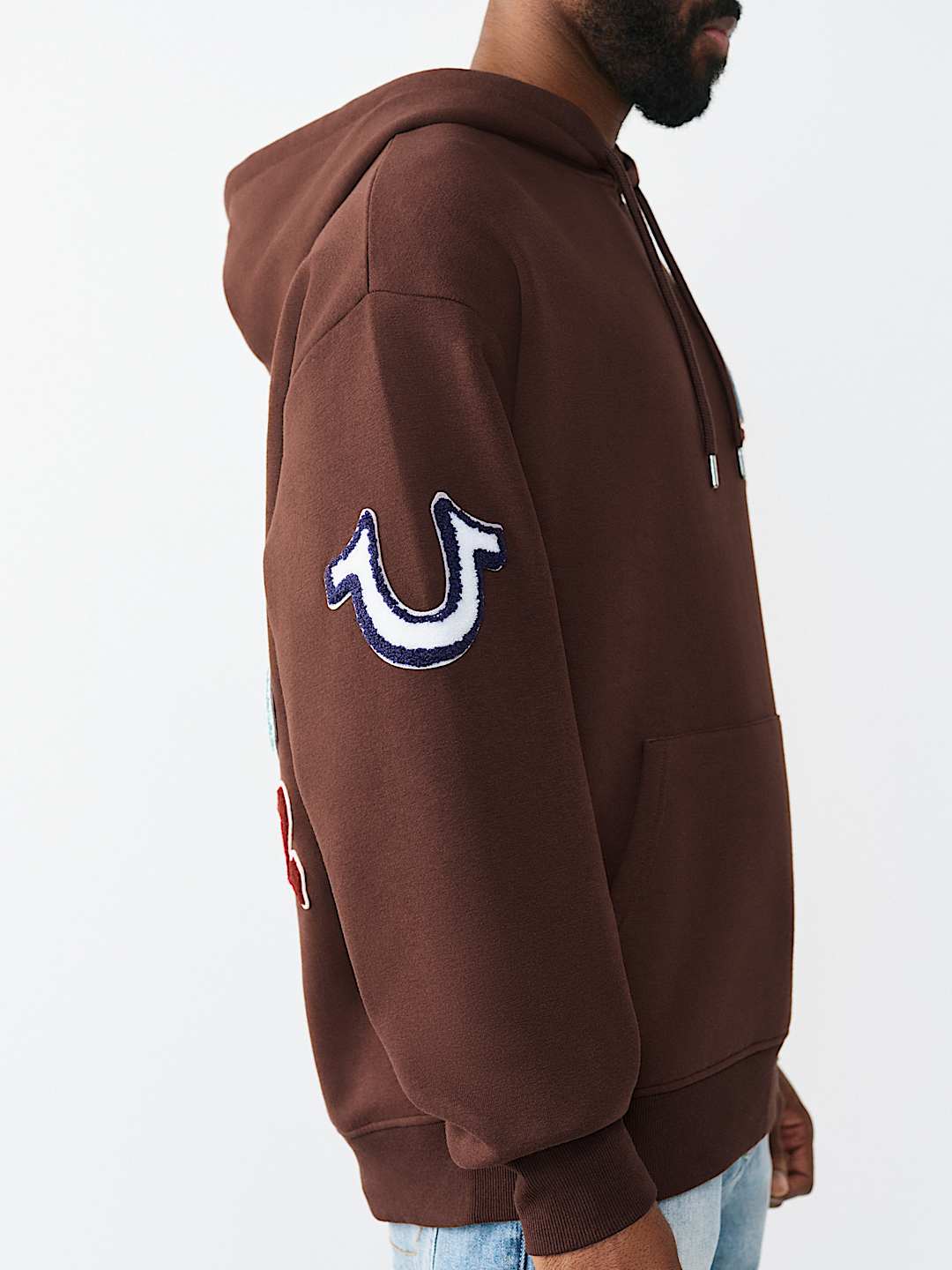 MULTI-LETTER LOGO PATCH HOODIE, image 4