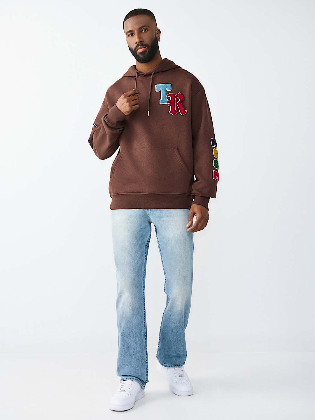 MULTI-LETTER LOGO PATCH HOODIE, image 6