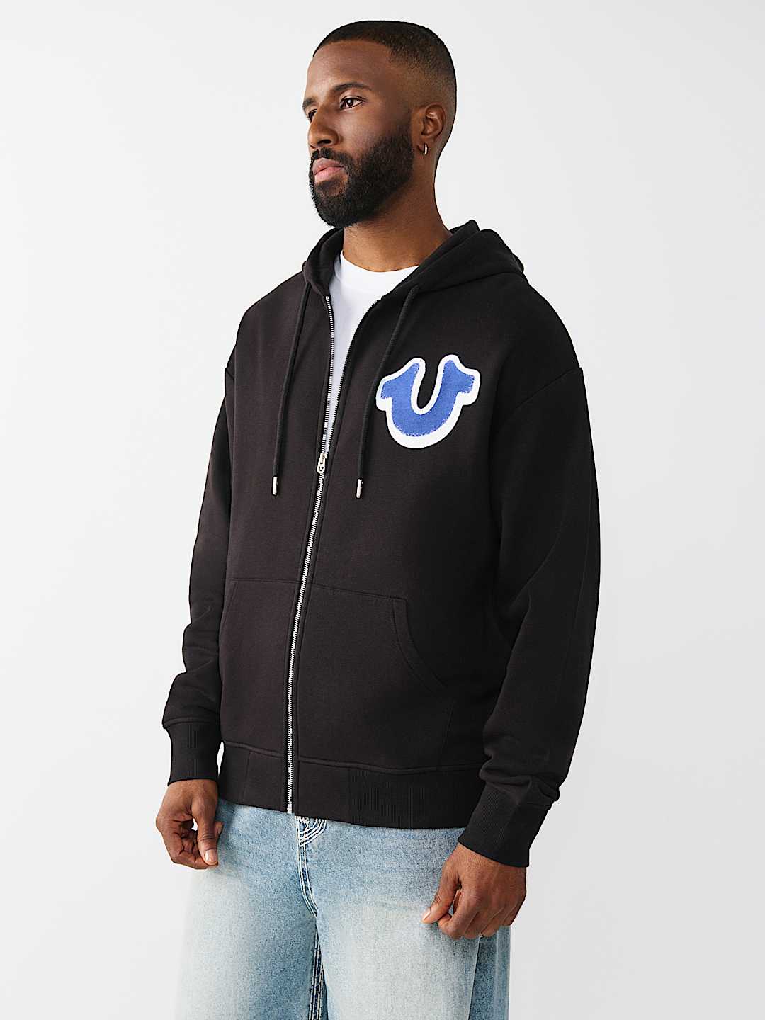 GRAFFITI LOGO ZIP HOODIE, image 3