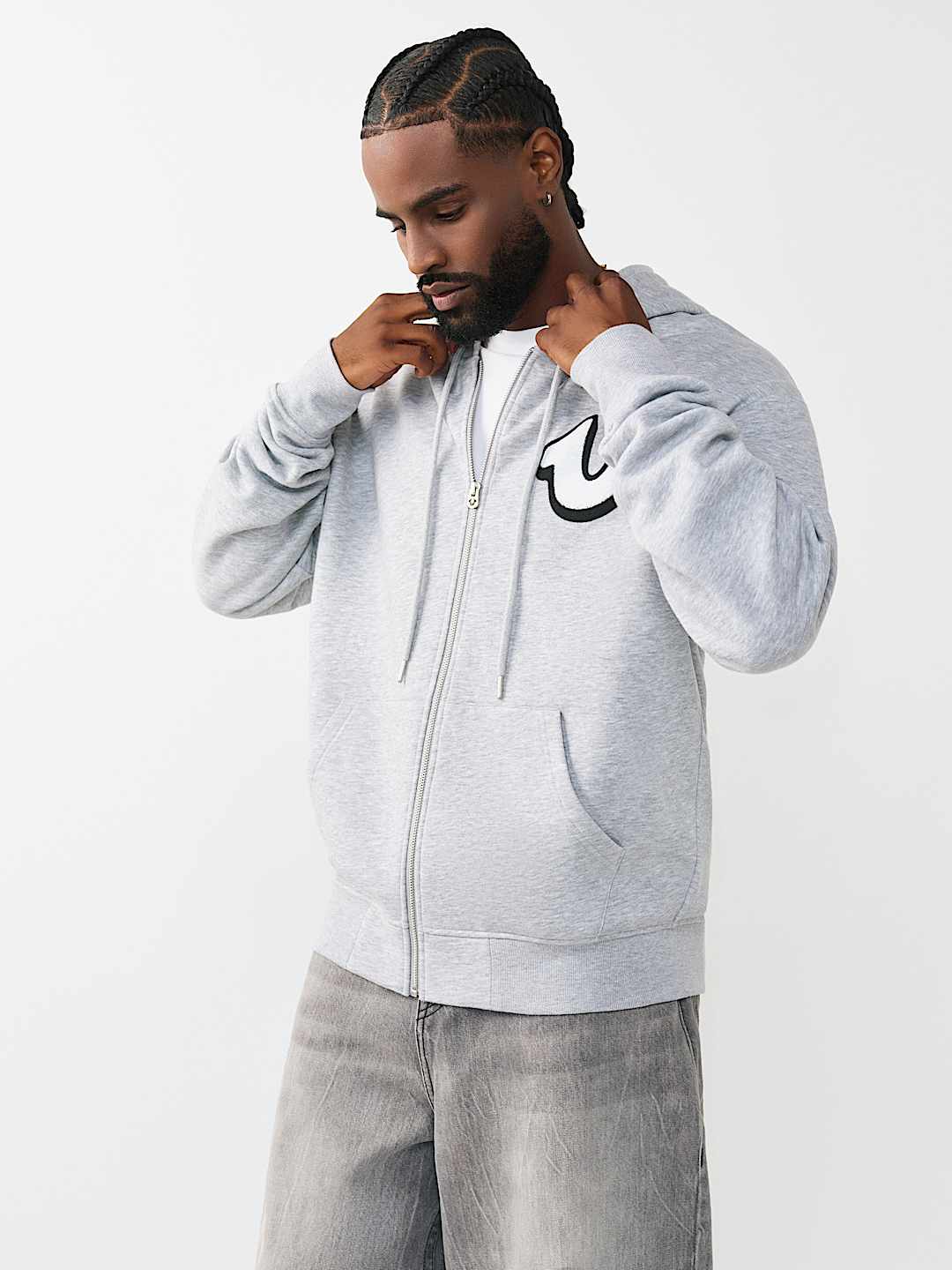 GRAFFITI LOGO ZIP HOODIE, image 3