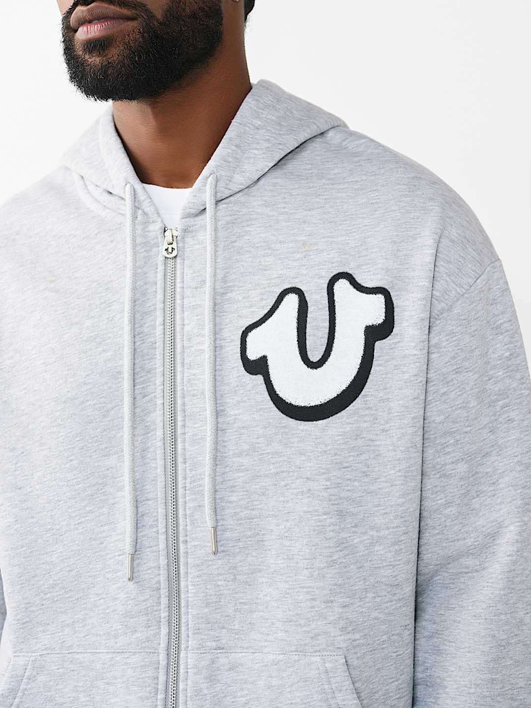 GRAFFITI LOGO ZIP HOODIE, image 4