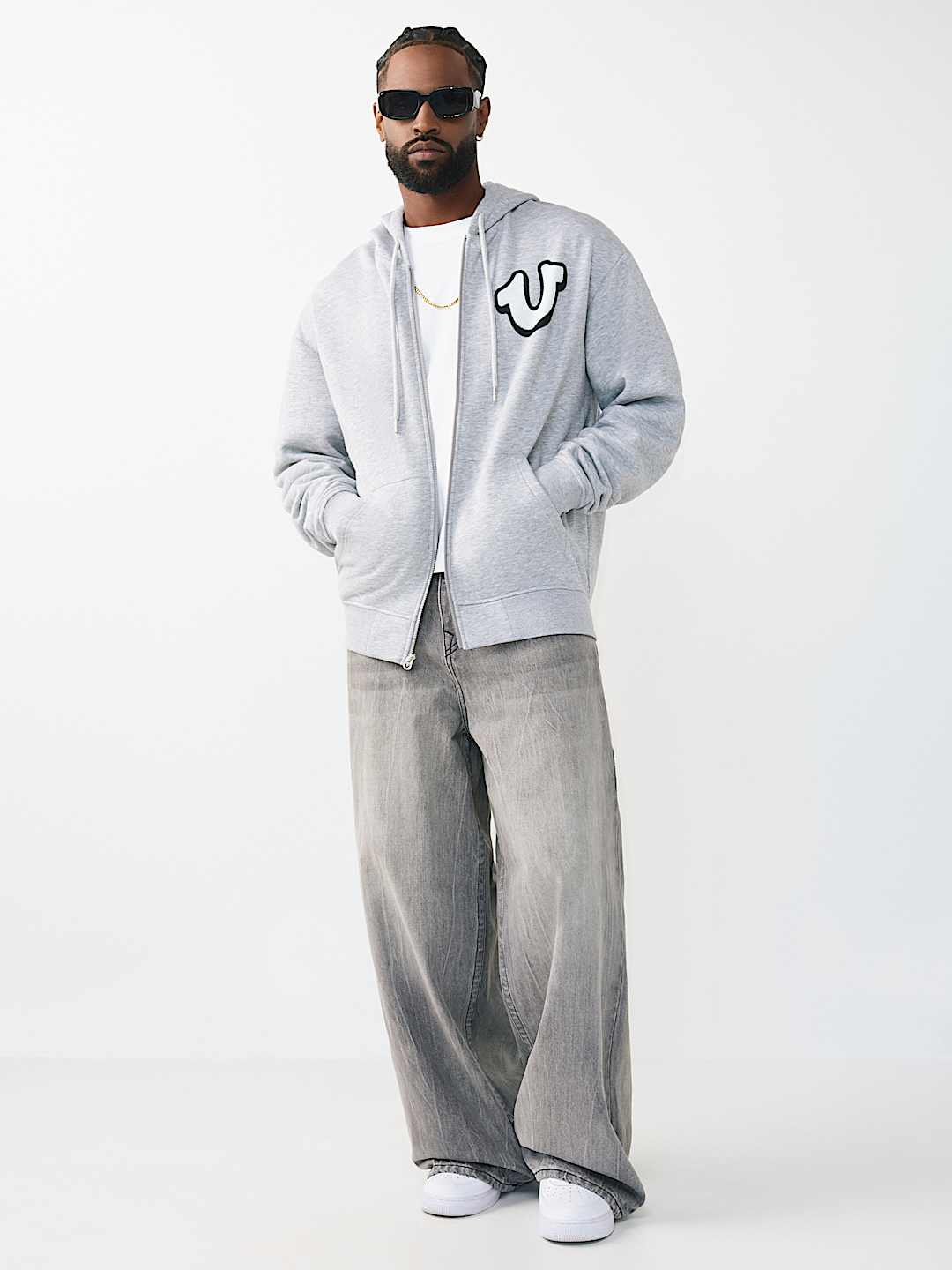 GRAFFITI LOGO ZIP HOODIE, image 6