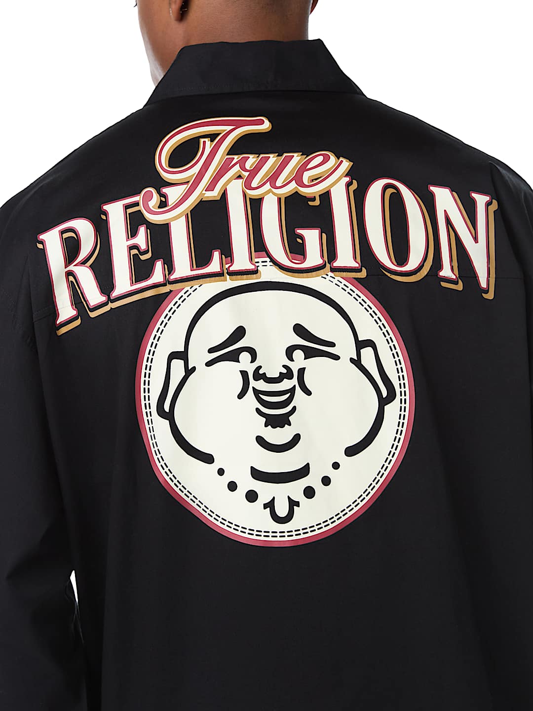COTTON TWILL BUDDHA FACE LONG SLEEVE SHIRT