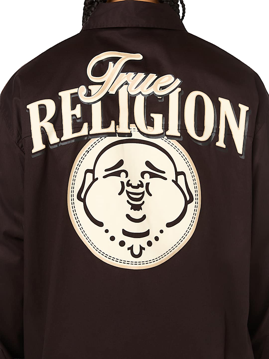 COTTON TWILL BUDDHA FACE LONG SLEEVE SHIRT