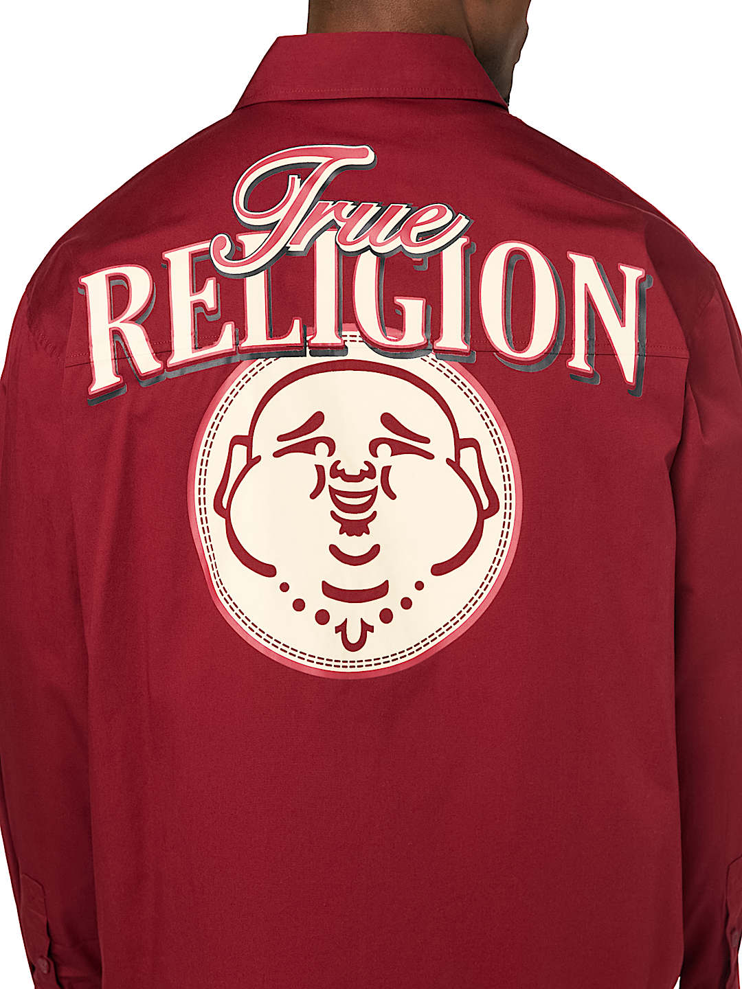 COTTON TWILL BUDDHA FACE LONG SLEEVE SHIRT