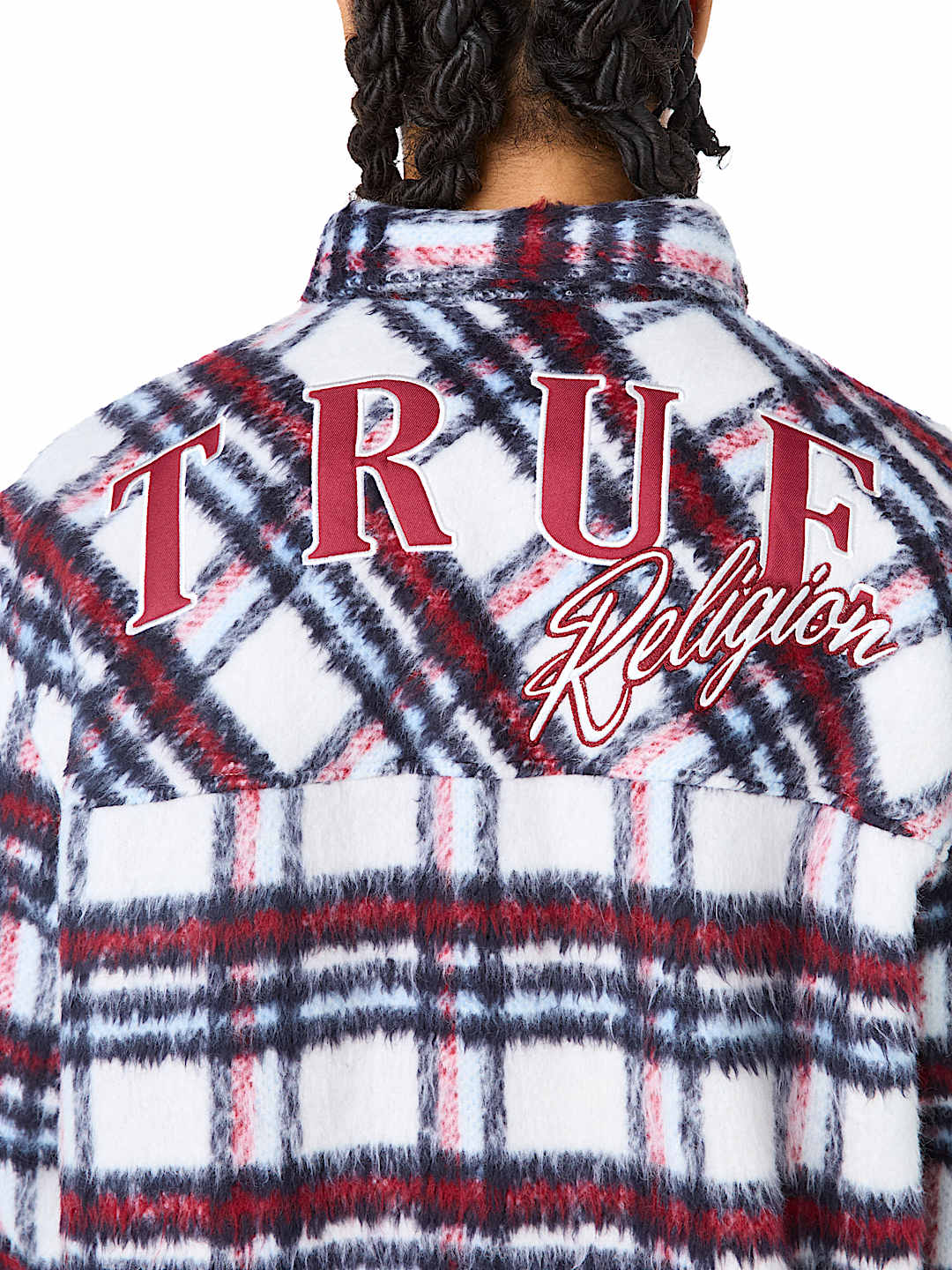LONG SLEEVE TEXTURED PLAID SHIRT