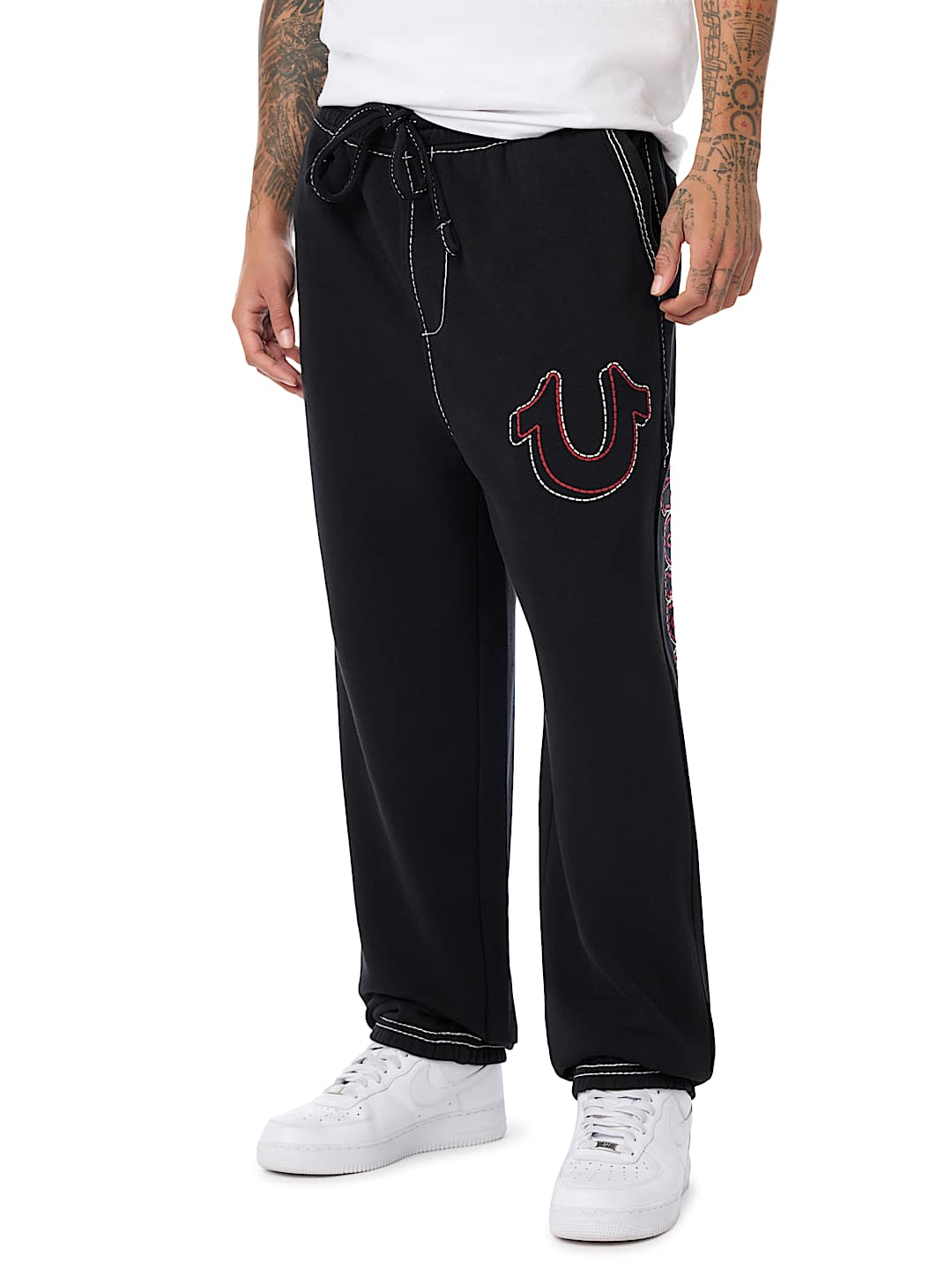 RIBBED BIG T BAGGY JOGGER