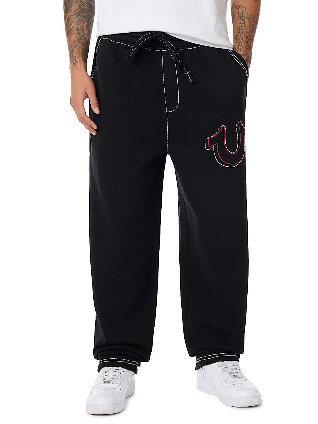 RIBBED BIG T BAGGY JOGGER