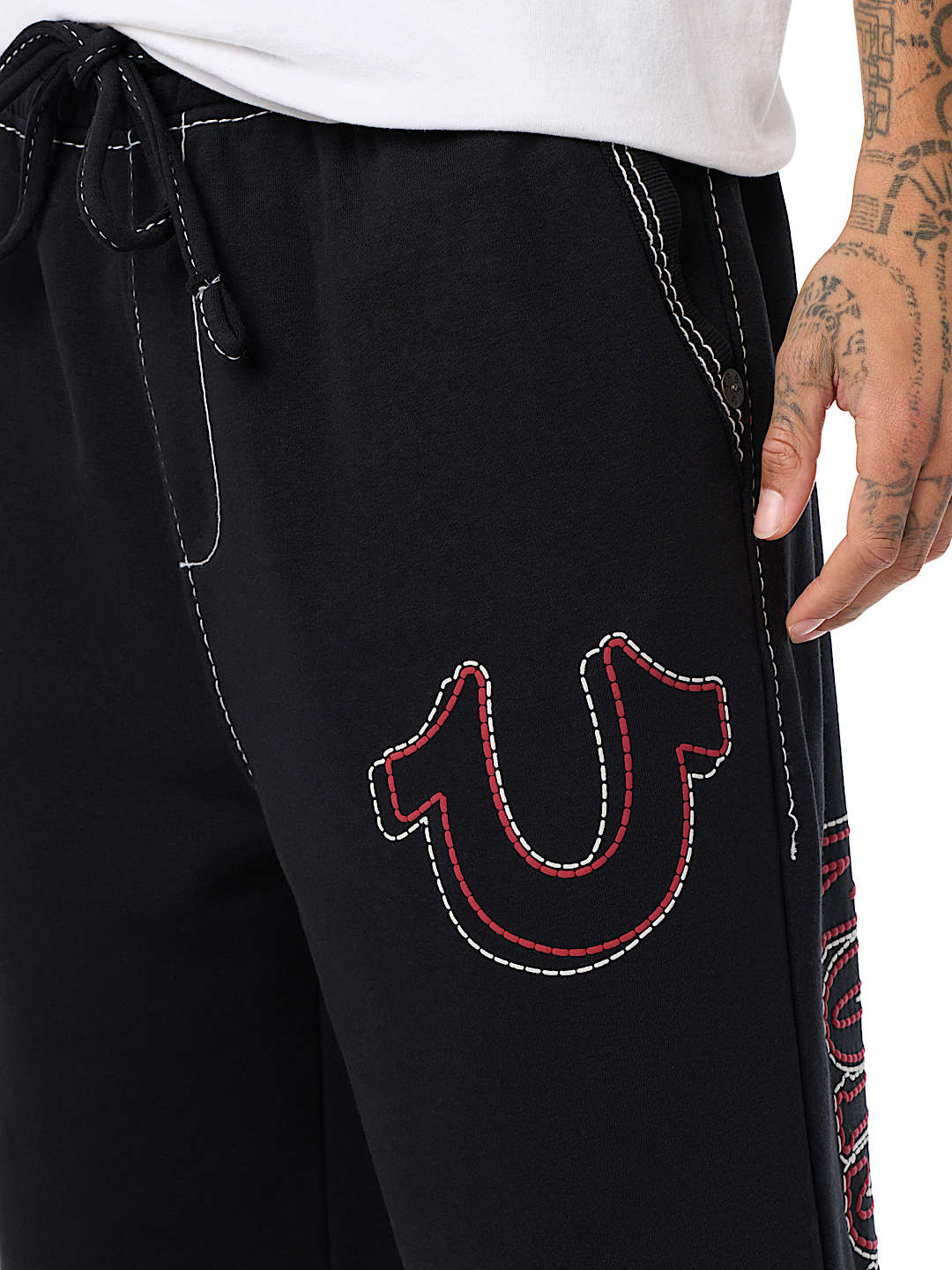RIBBED BIG T BAGGY JOGGER