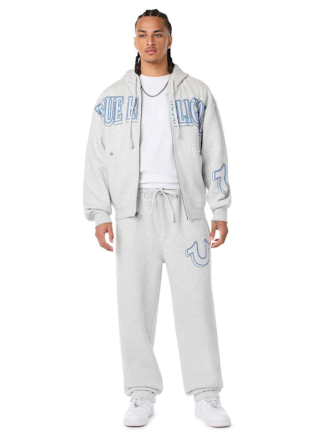 RIBBED BIG T BAGGY JOGGER