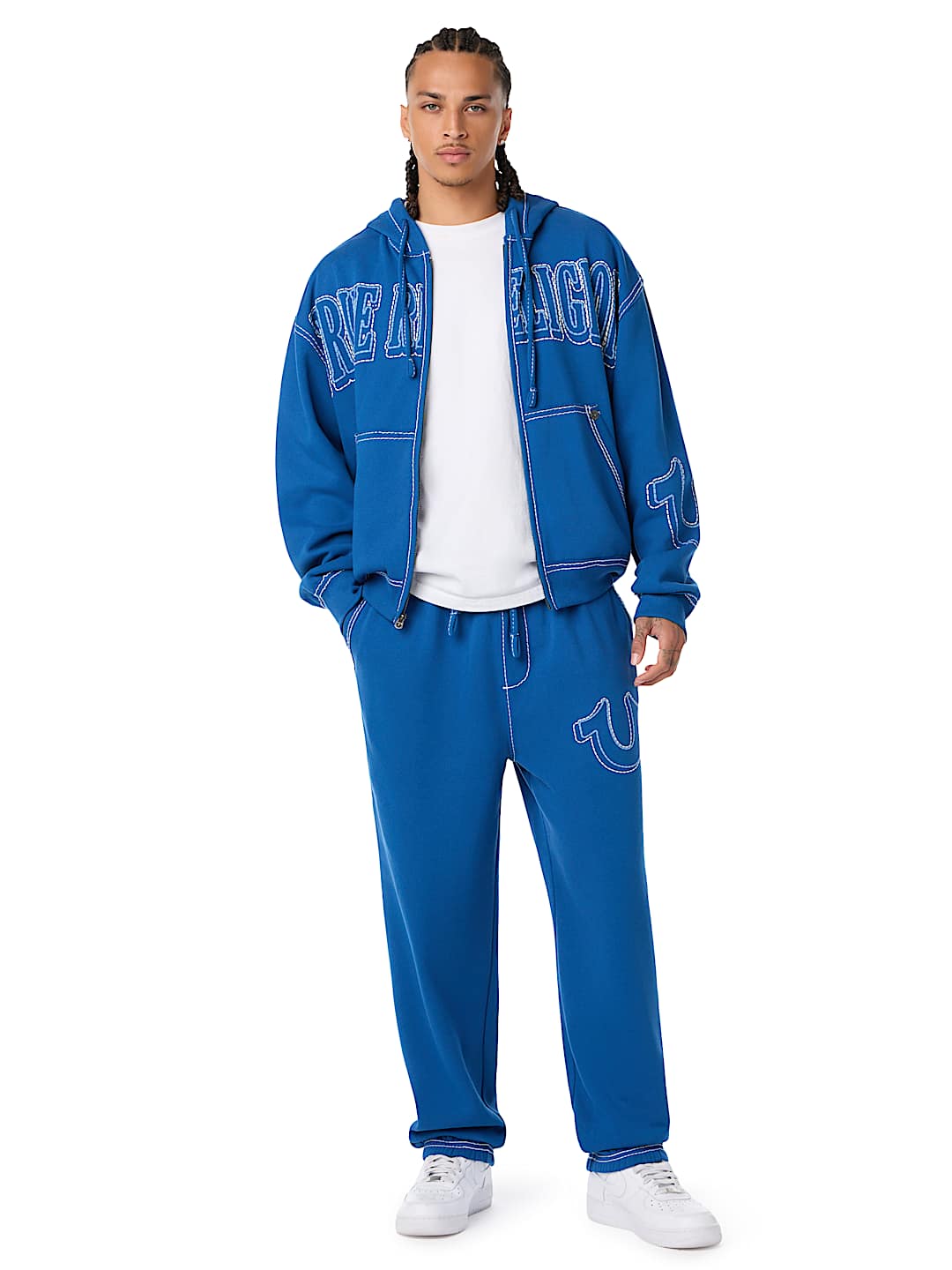 RIBBED BIG T BAGGY JOGGER