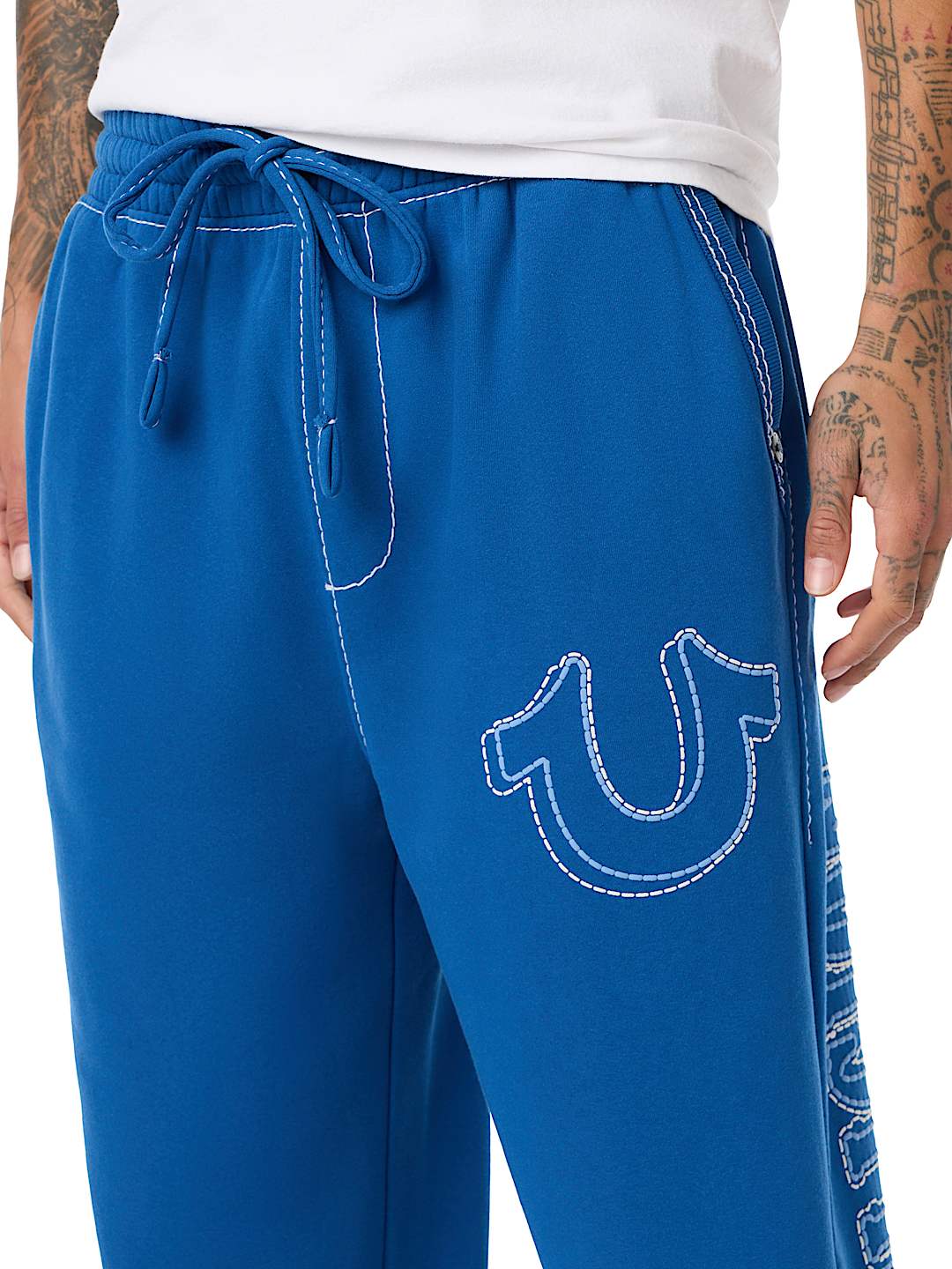 RIBBED BIG T BAGGY JOGGER