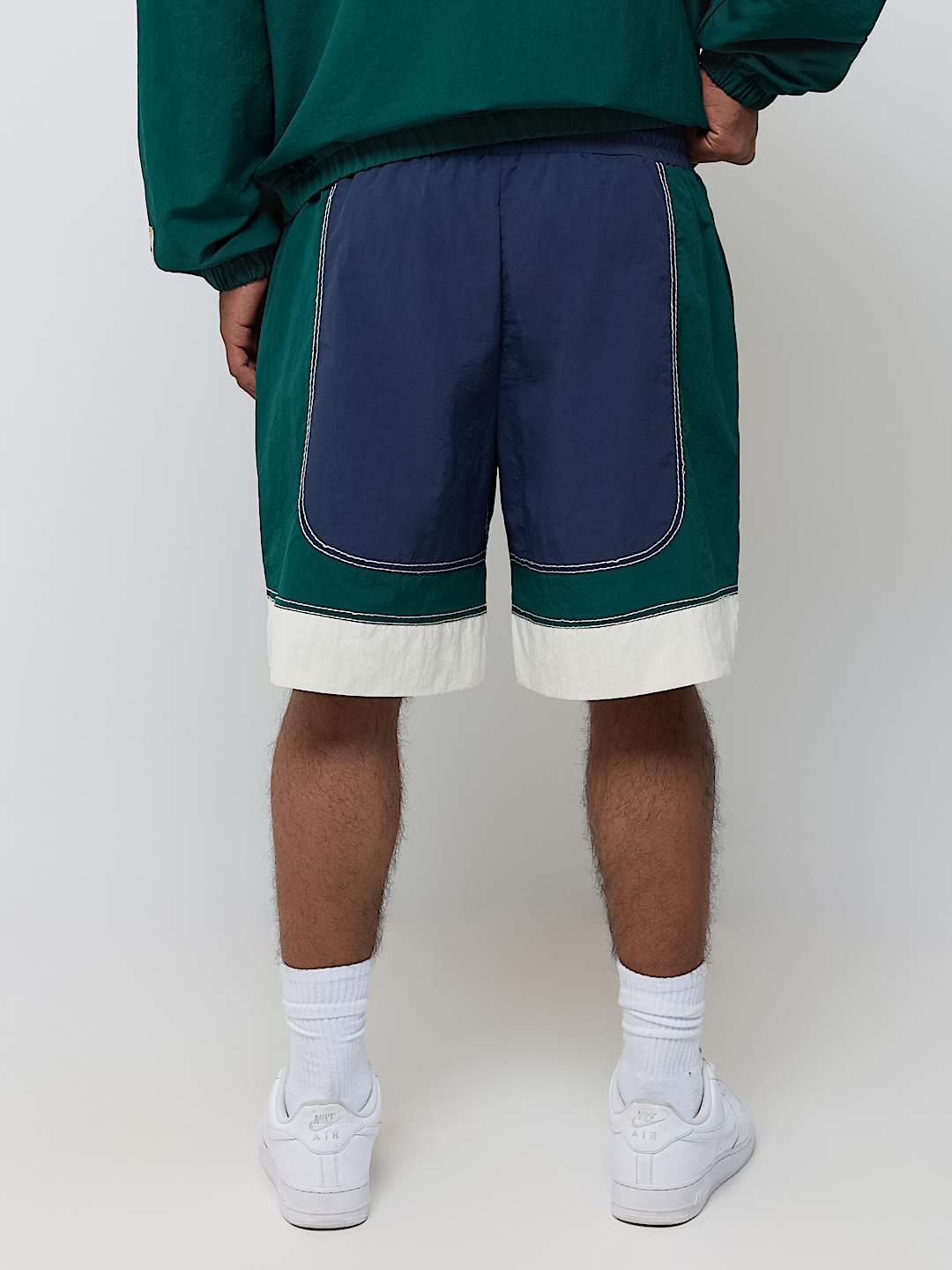 COLORBLOCK BIG T NYLON SHORT