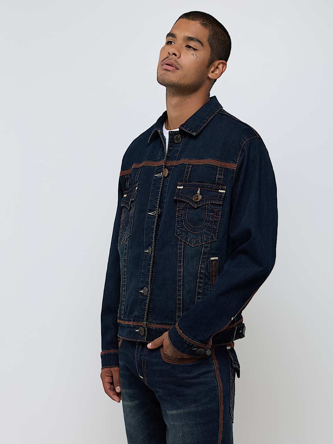 SUPER FLATLOCK TRUCKER JACKET
