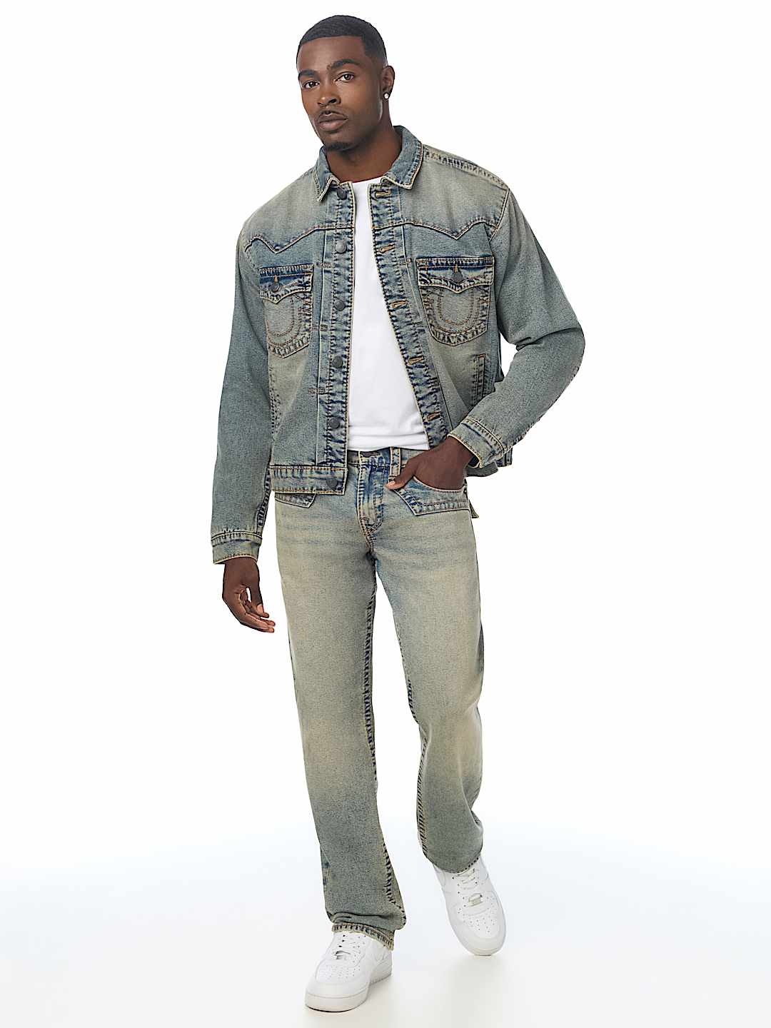 RICKY BIG T JIMMY FLAP STRAIGHT JEAN 34"
