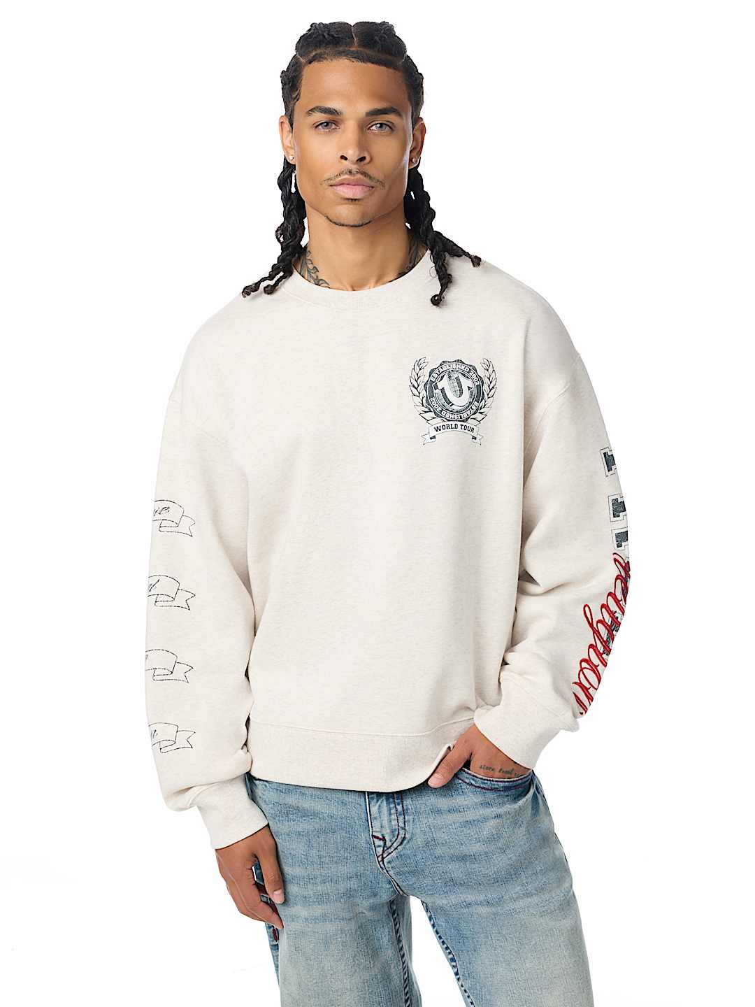HORSESHOE CREST RELAXED CREWNECK