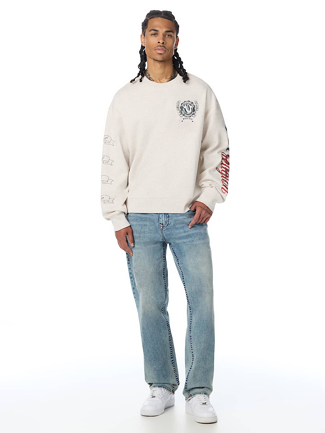 HORSESHOE CREST RELAXED CREWNECK