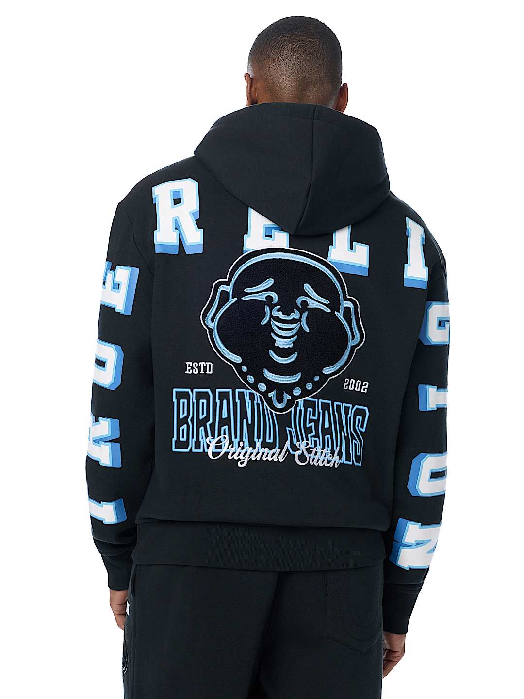 OVERT BUDDHA LOGO ZIP HOODIE