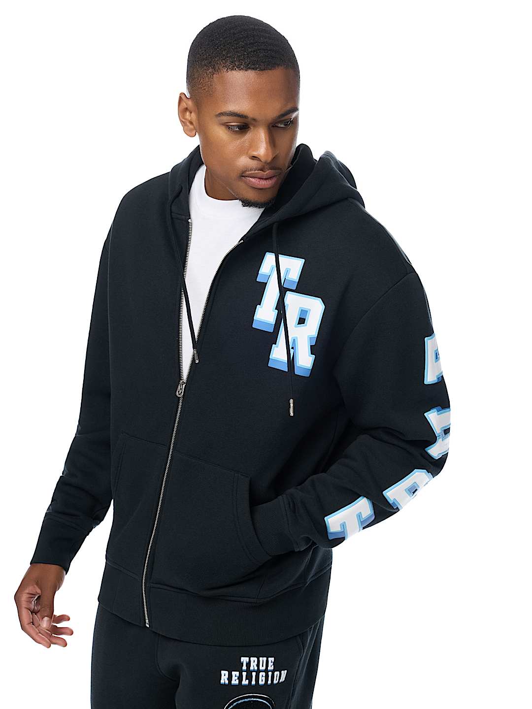 OVERT BUDDHA LOGO ZIP HOODIE
