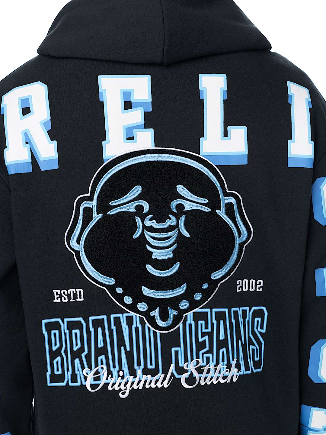 OVERT BUDDHA LOGO ZIP HOODIE