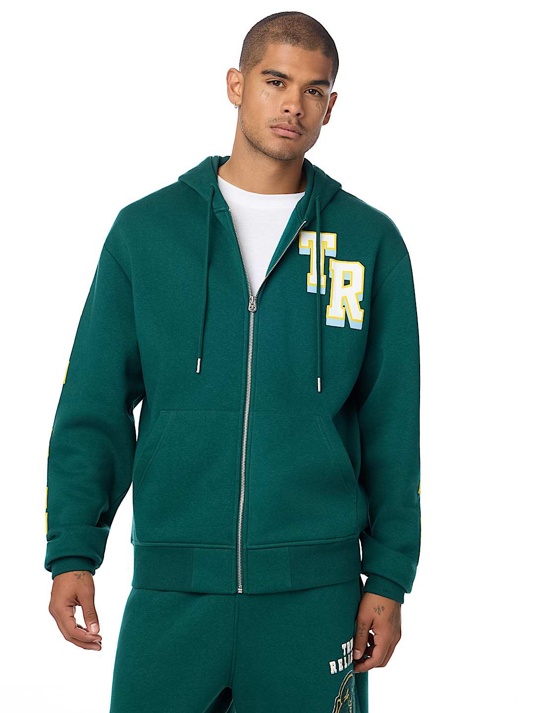 OVERT BUDDHA LOGO ZIP HOODIE