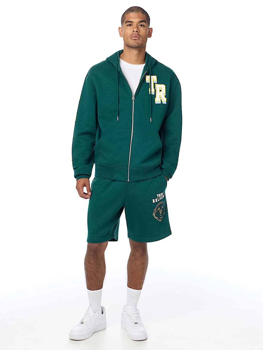 OVERT BUDDHA LOGO ZIP HOODIE