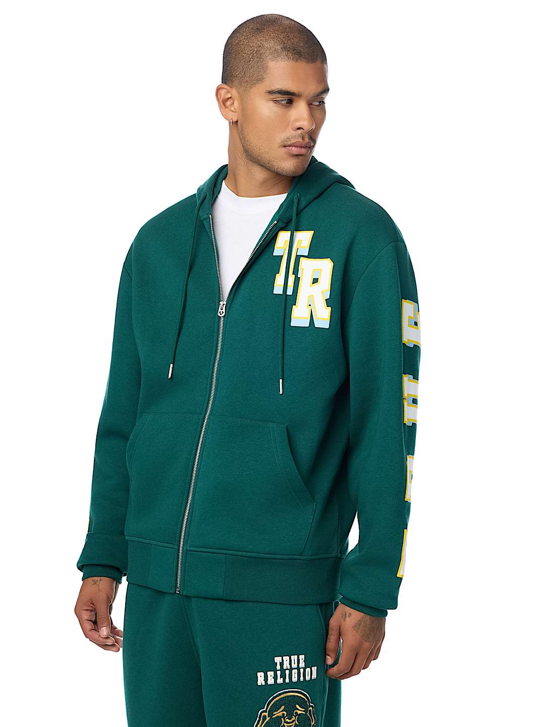 OVERT BUDDHA LOGO ZIP HOODIE