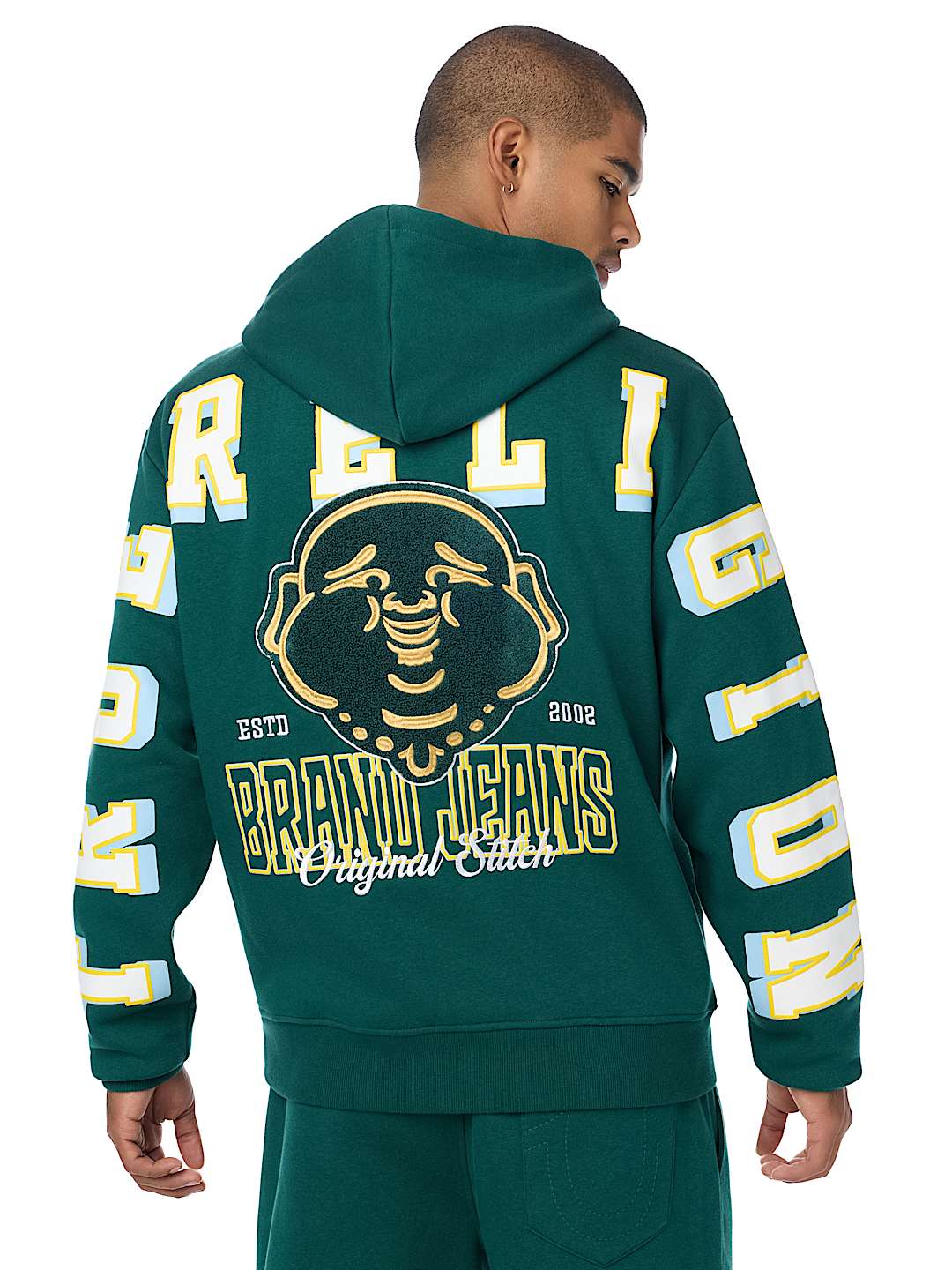 OVERT BUDDHA LOGO ZIP HOODIE