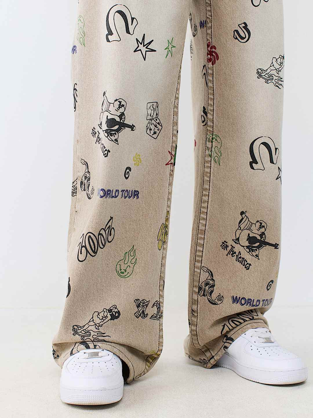 VINNY DOODLE FLAP ULTRA BAGGY JEAN 34"