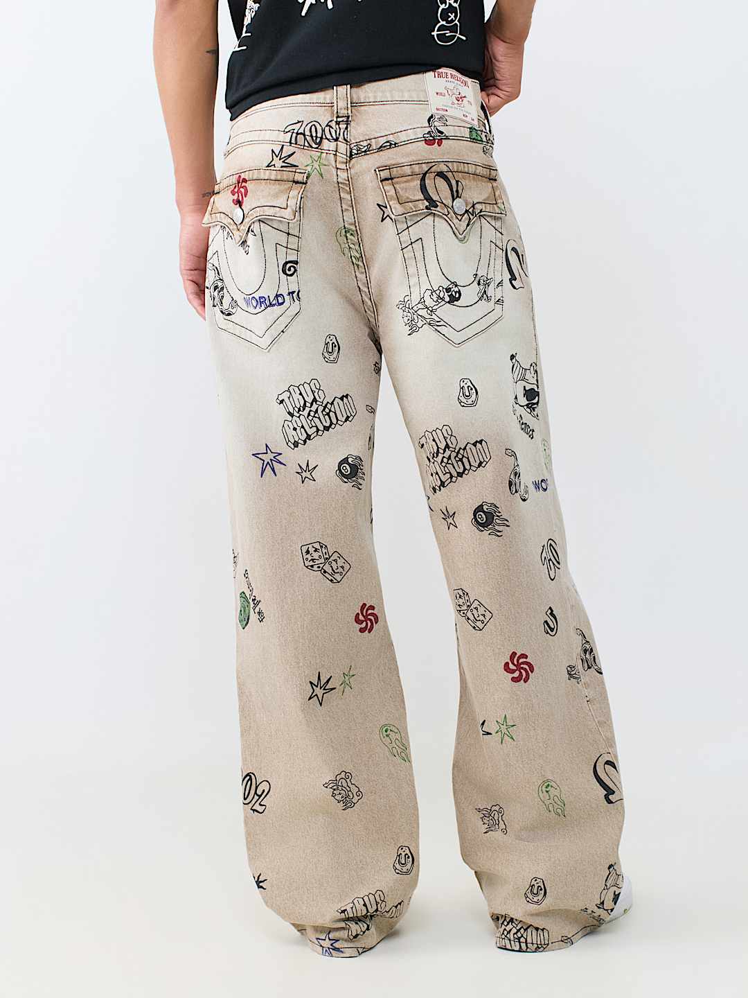 VINNY DOODLE FLAP ULTRA BAGGY JEAN 34"