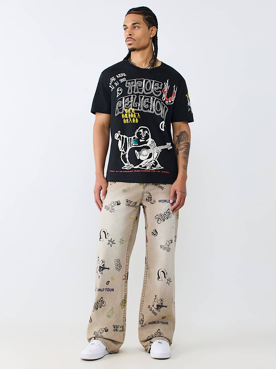 VINNY DOODLE FLAP ULTRA BAGGY JEAN 34"