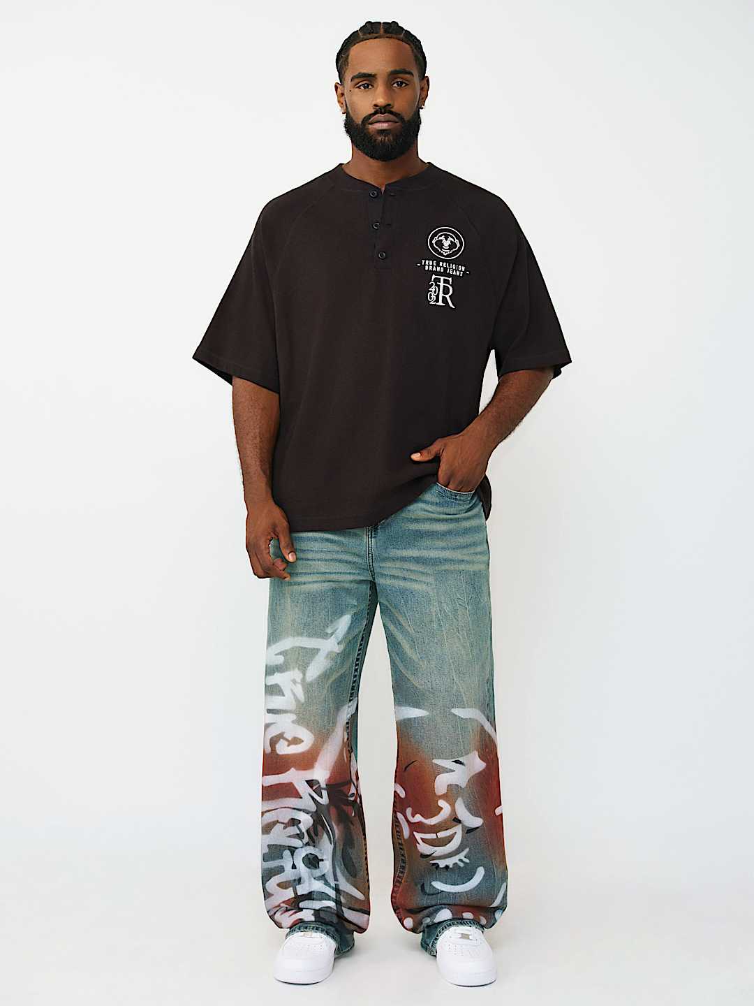 VINNY AIRBRUSH ULTRA BAGGY JEAN 34", image 2