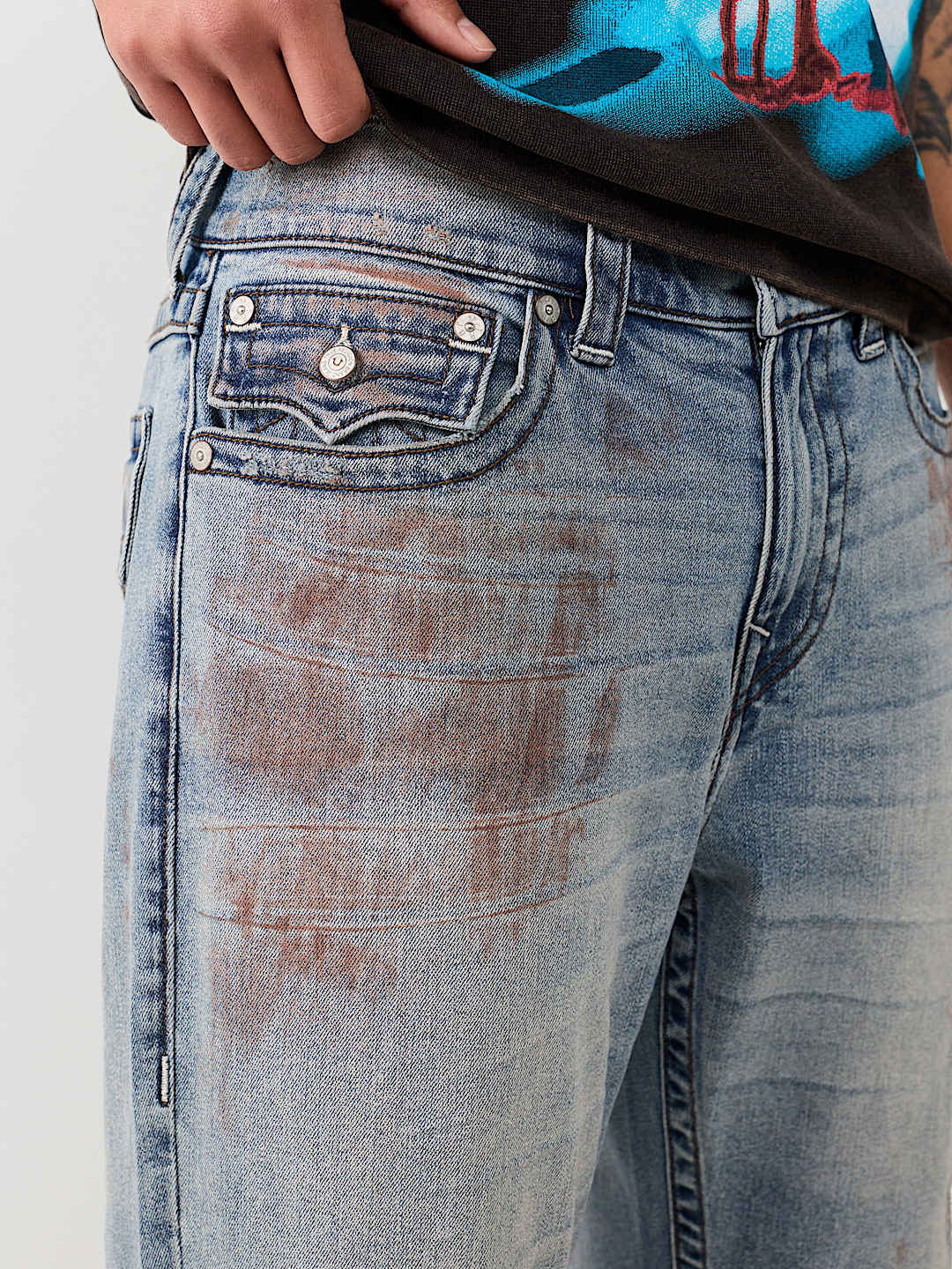 BAGGY BOOTCUT FLAP JEAN 32" 
