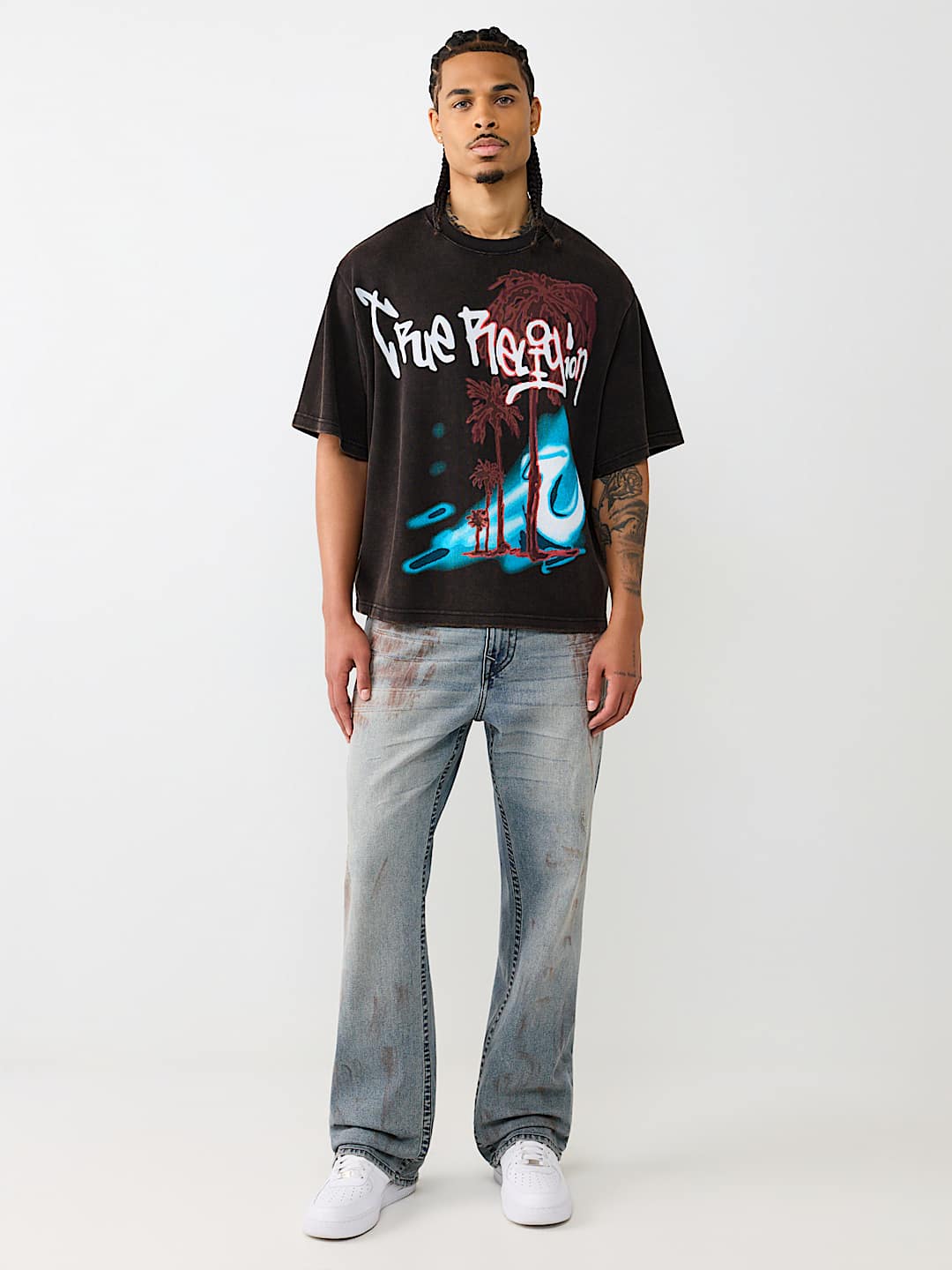 BAGGY BOOTCUT FLAP JEAN 32" 