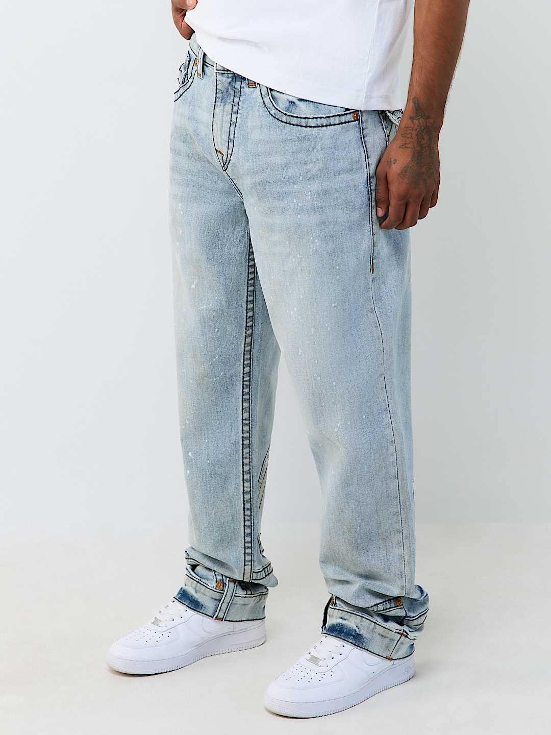 BOBBY BIG T REPURPOSED FLAP BAGGY JEAN 32"
