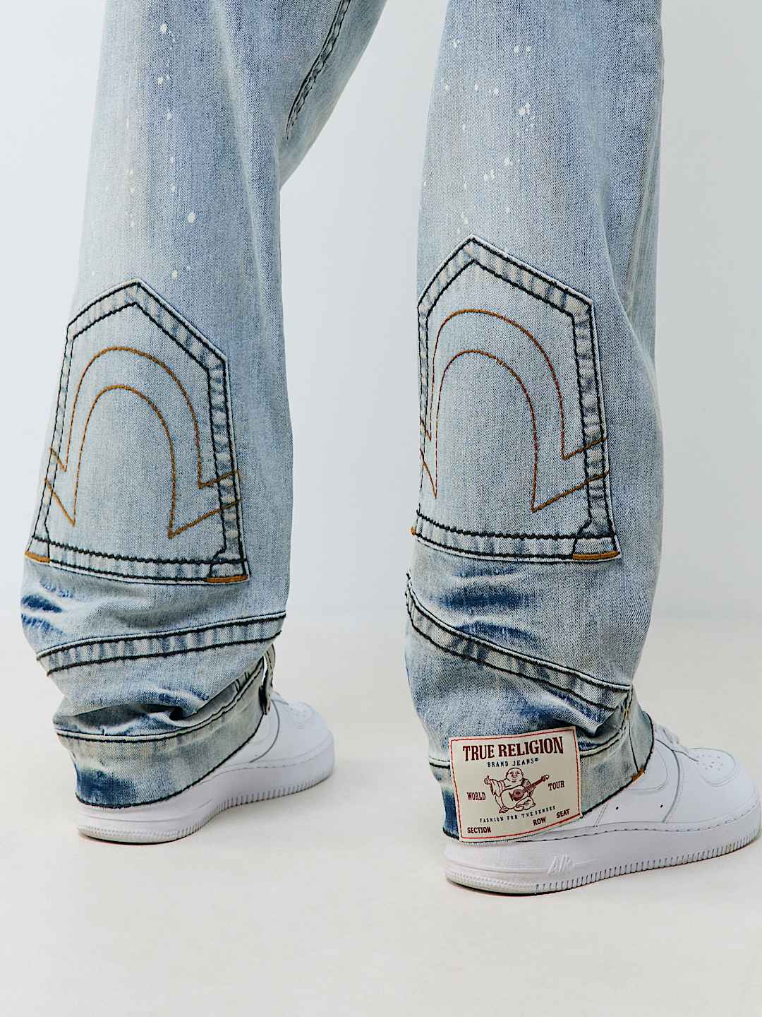 BOBBY BIG T REPURPOSED FLAP BAGGY JEAN 32"