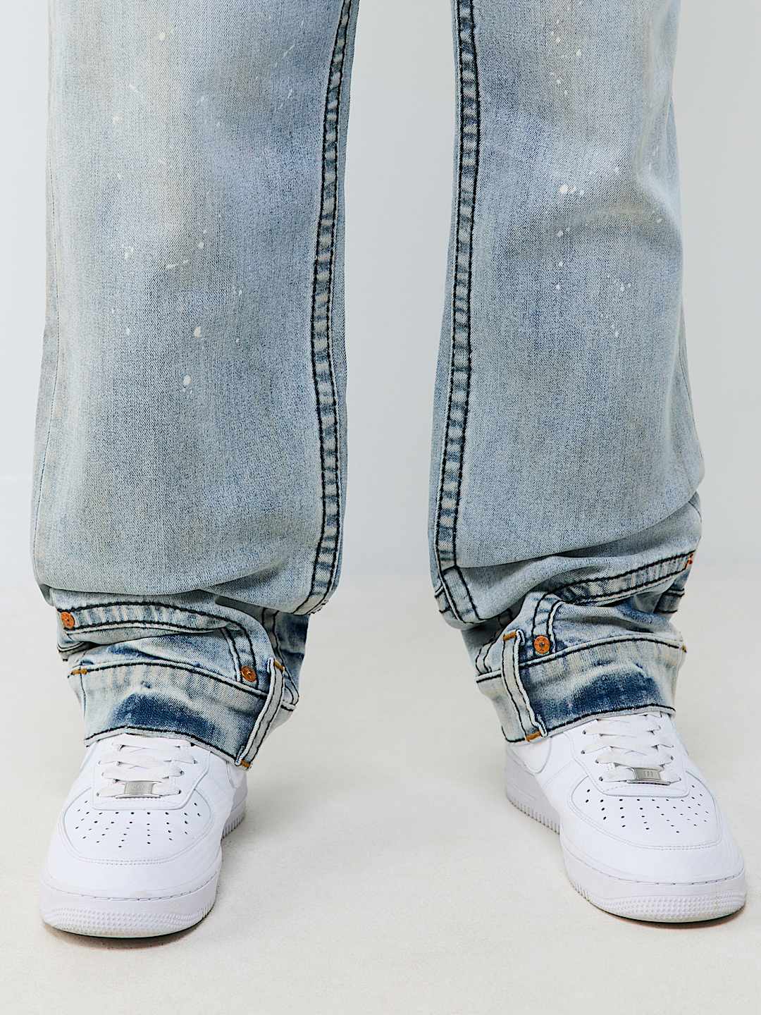 BOBBY BIG T REPURPOSED FLAP BAGGY JEAN 32"