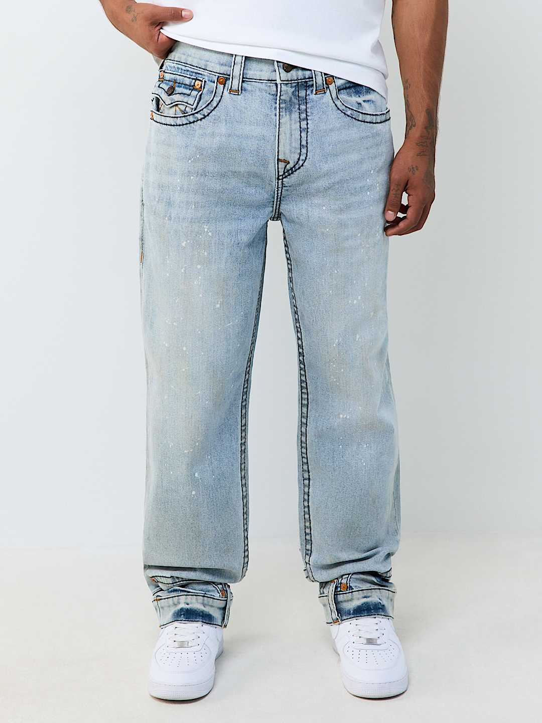 BOBBY BIG T REPURPOSED FLAP BAGGY JEAN 32"