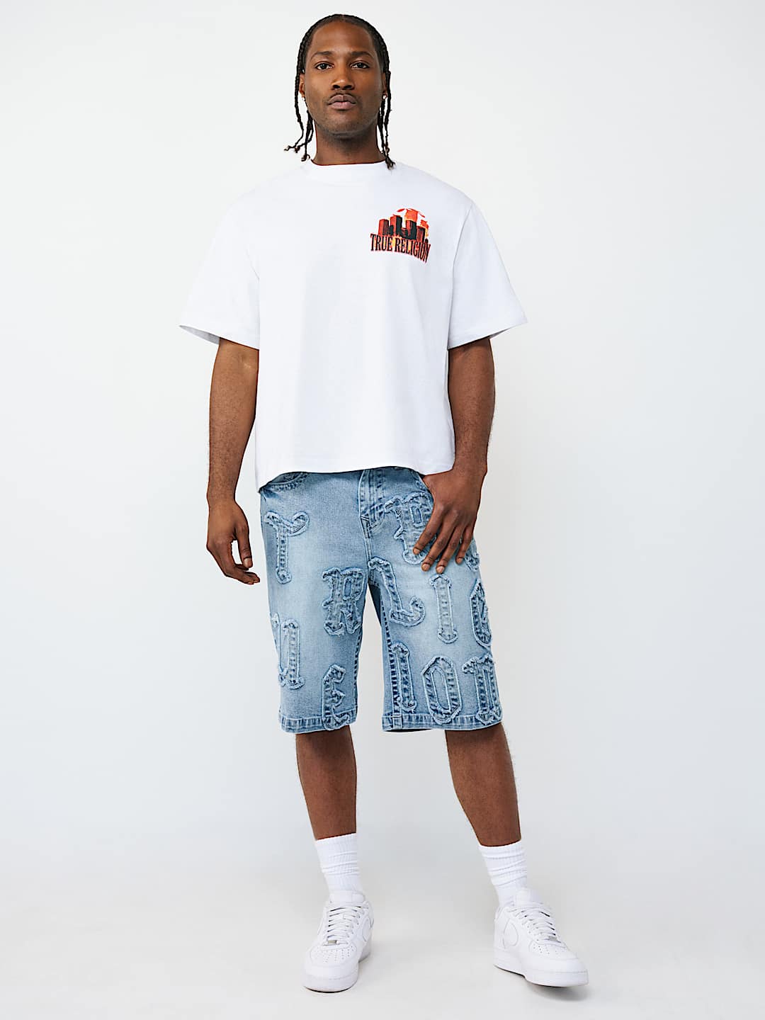 VINNY APPLIQU&Eacute; FLAP ULTRA BAGGY SHORT , image 3