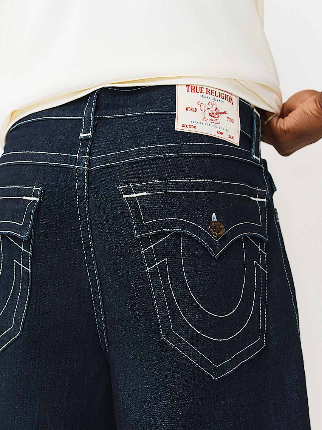 SHORTS LARGOS DE MEZCLILLA CON SOLAPA, image 2