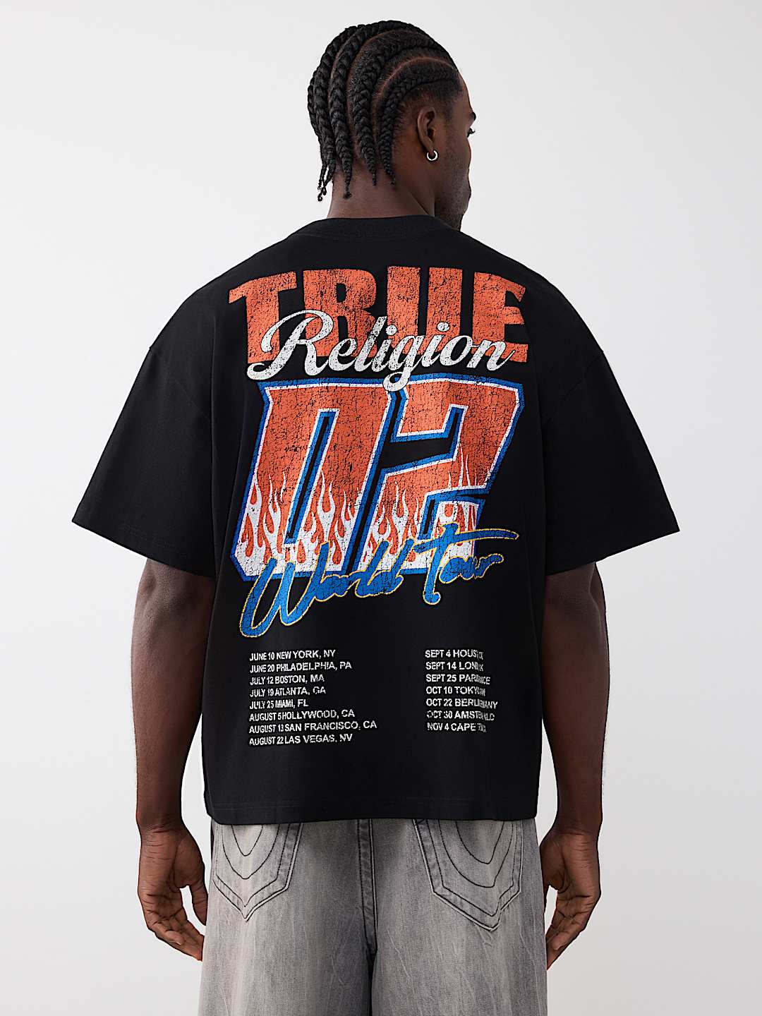 T-SHIRT &Eacute;PAIS SURDIMENSIONN&Eacute; TOUR DU MONDE