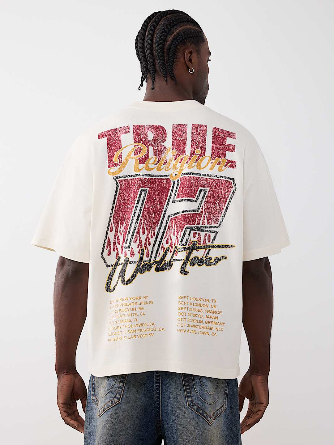 T-SHIRT &Eacute;PAIS SURDIMENSIONN&Eacute; TOUR DU MONDE