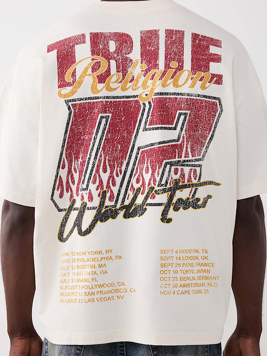 T-SHIRT &Eacute;PAIS SURDIMENSIONN&Eacute; TOUR DU MONDE