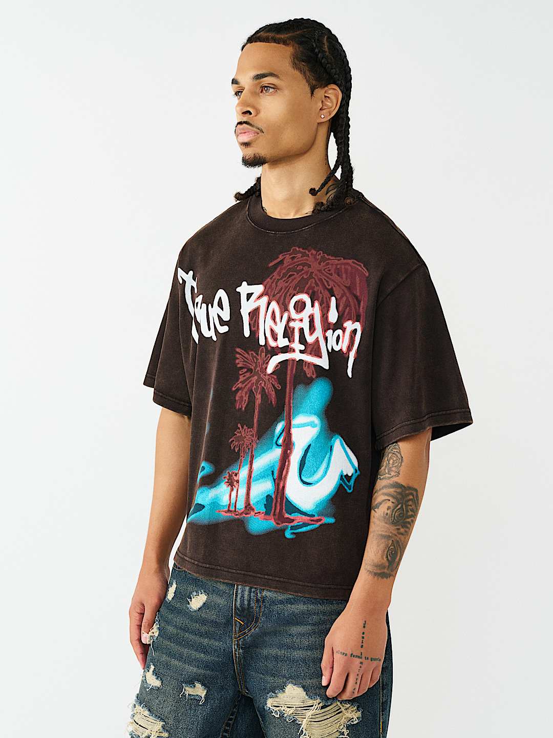 HEAVY KNIT WASHED BOXY TOP, image 3