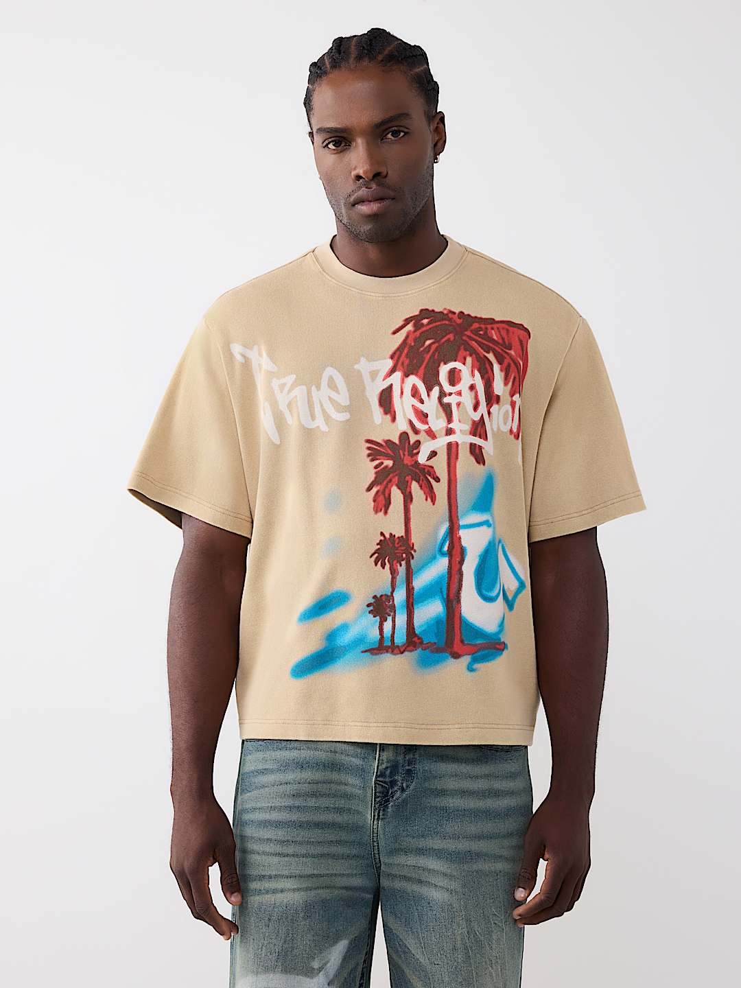 CAMISETA PESADA RELAJADA TEJIDA CON LAVADO, image 3
