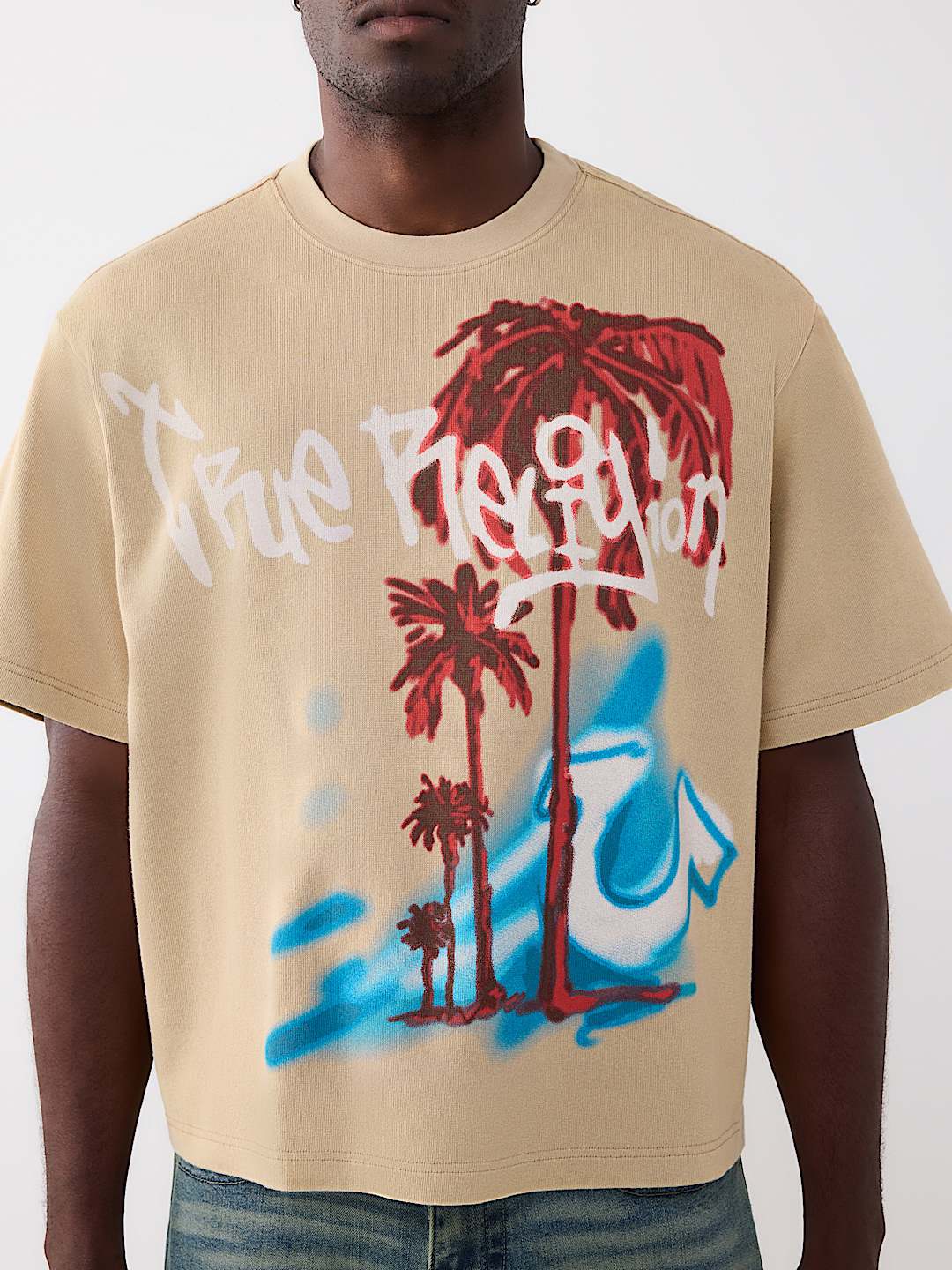 CAMISETA PESADA RELAJADA TEJIDA CON LAVADO, image 1